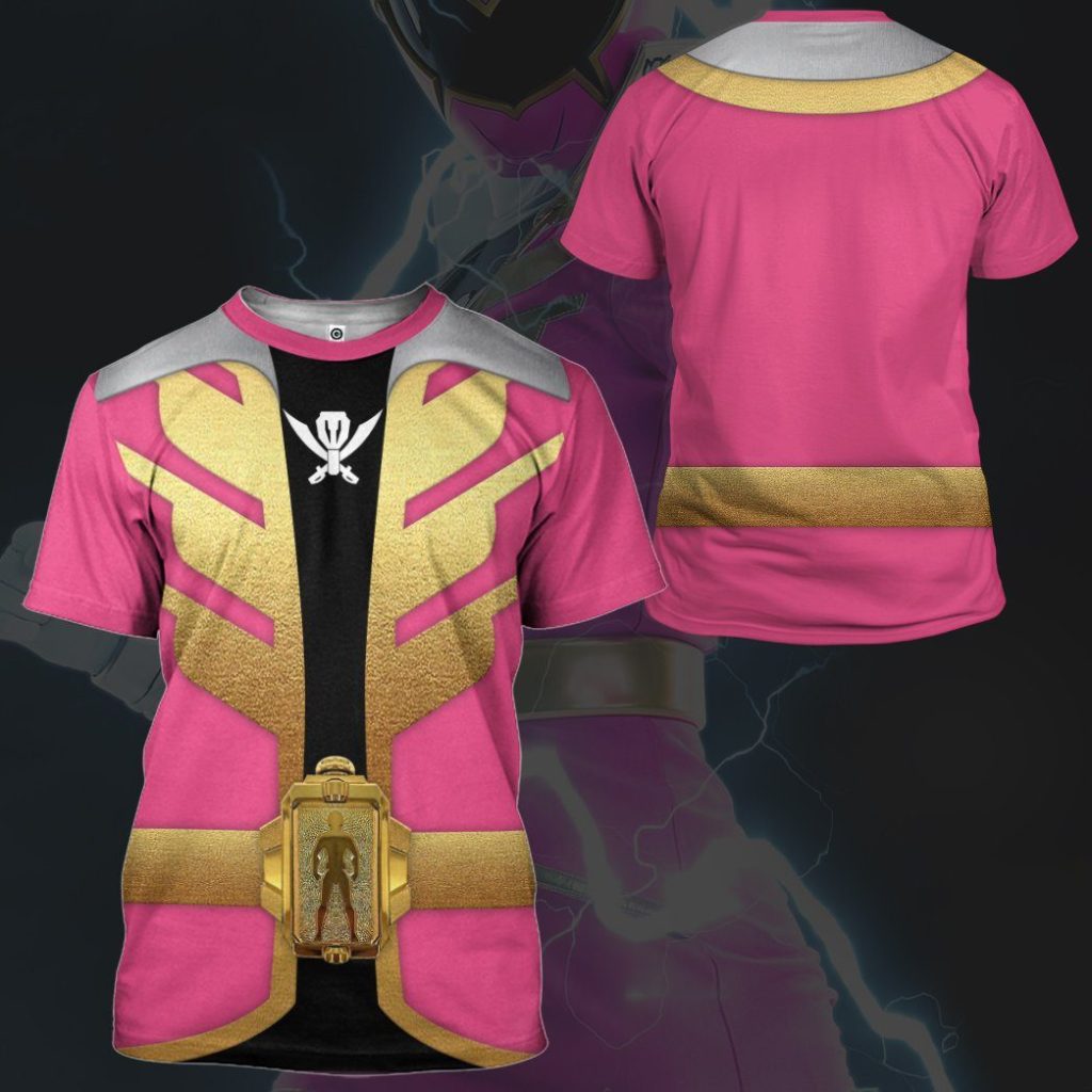 gearhumans 3d power rangers megaforce pink ranger custom tshirt hoodie apparel gw05042 3d apparel 847334 - Power Rangers Mall