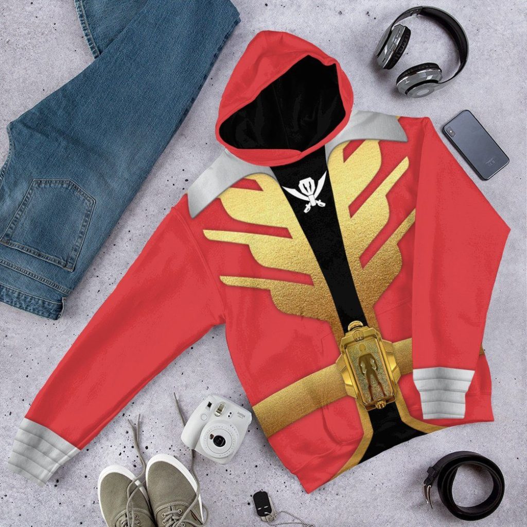 gearhumans 3d power rangers megaforce red ranger custom tshirt hoodie apparel gw05045 3d apparel 390306 - Power Rangers Mall
