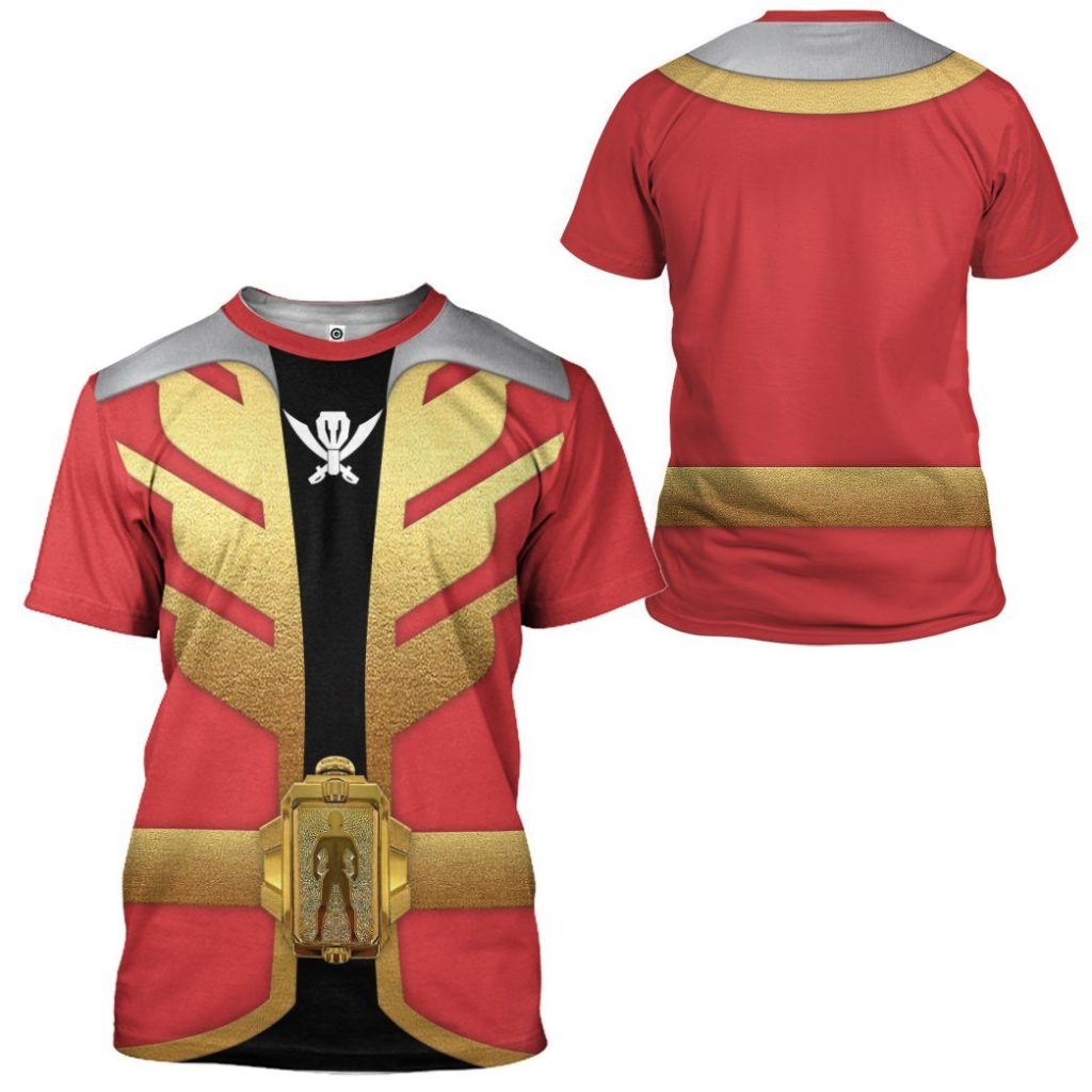 gearhumans 3d power rangers megaforce red ranger custom tshirt hoodie apparel gw05045 3d apparel 488801 - Power Rangers Mall