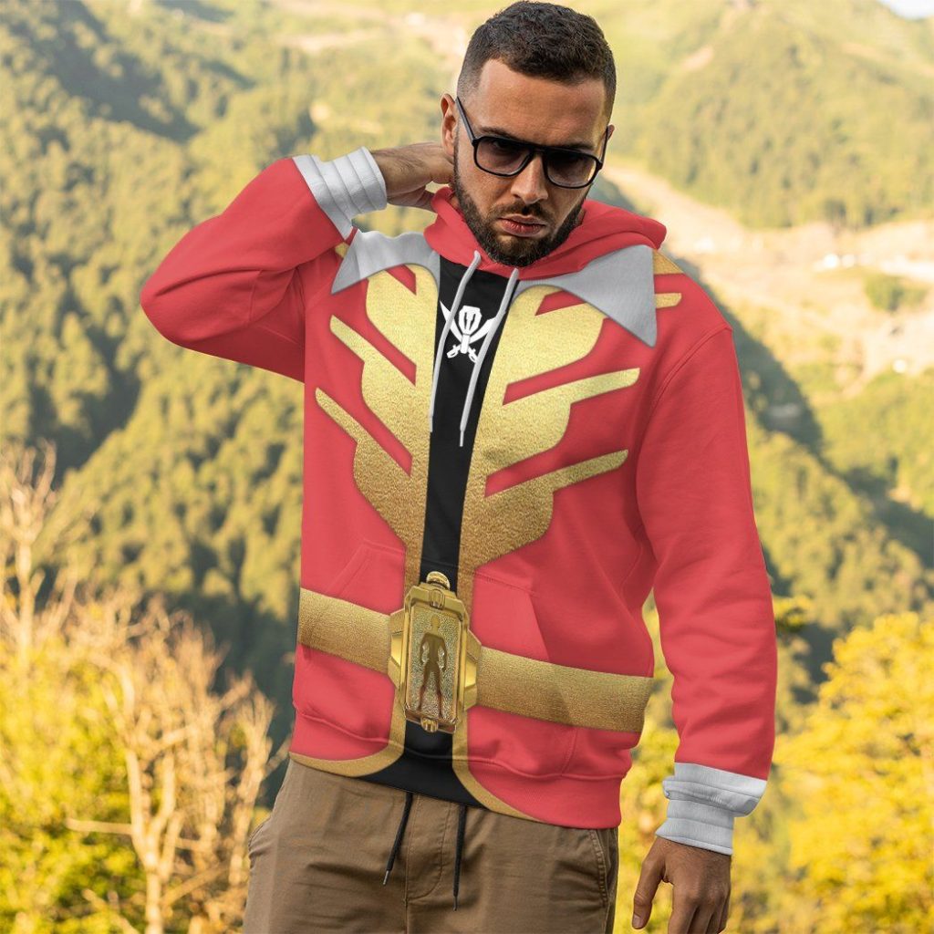 gearhumans 3d power rangers megaforce red ranger custom tshirt hoodie apparel gw05045 3d apparel 528437 - Power Rangers Mall