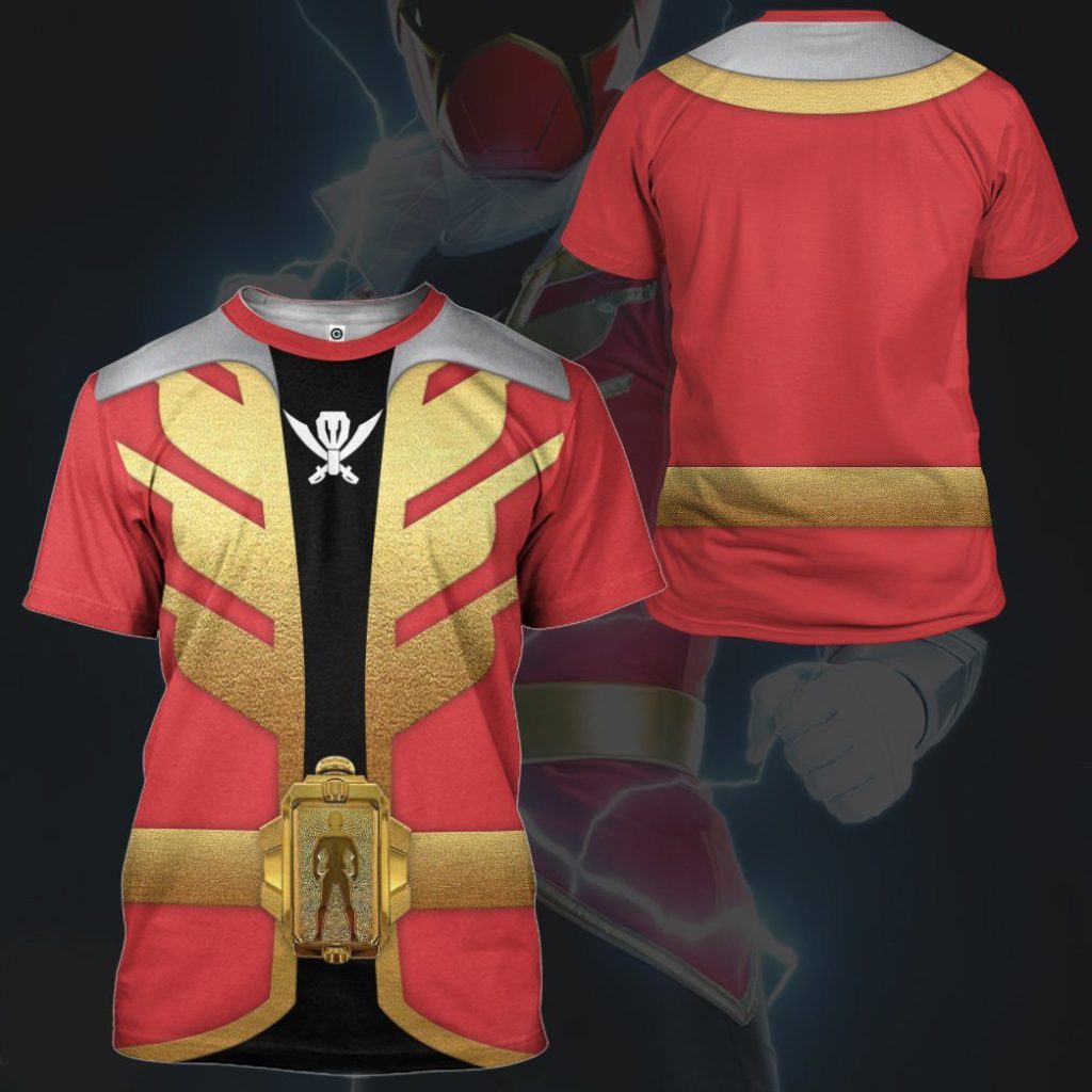gearhumans 3d power rangers megaforce red ranger custom tshirt hoodie apparel gw05045 3d apparel 829742 - Power Rangers Mall