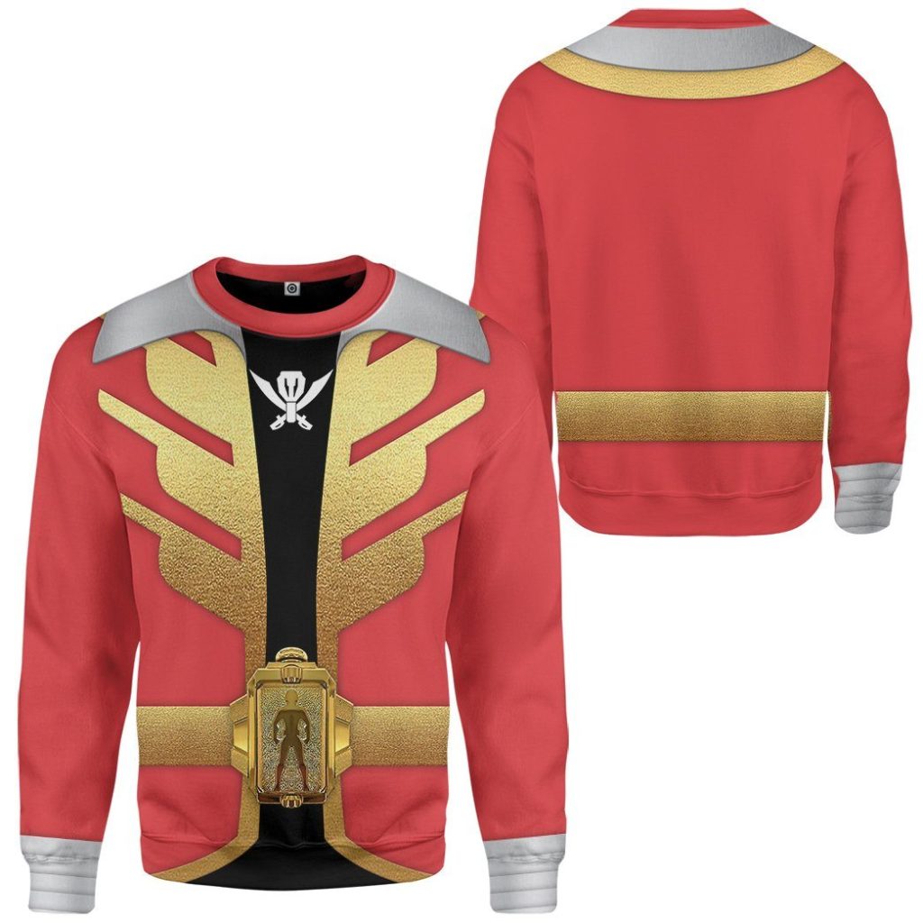 gearhumans 3d power rangers megaforce red ranger custom tshirt hoodie apparel gw05045 3d apparel 940751 - Power Rangers Mall