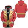 gearhumans 3d power rangers megaforce red ranger custom tshirt hoodie apparel gw05045 3d apparel 946809 - Power Rangers Mall