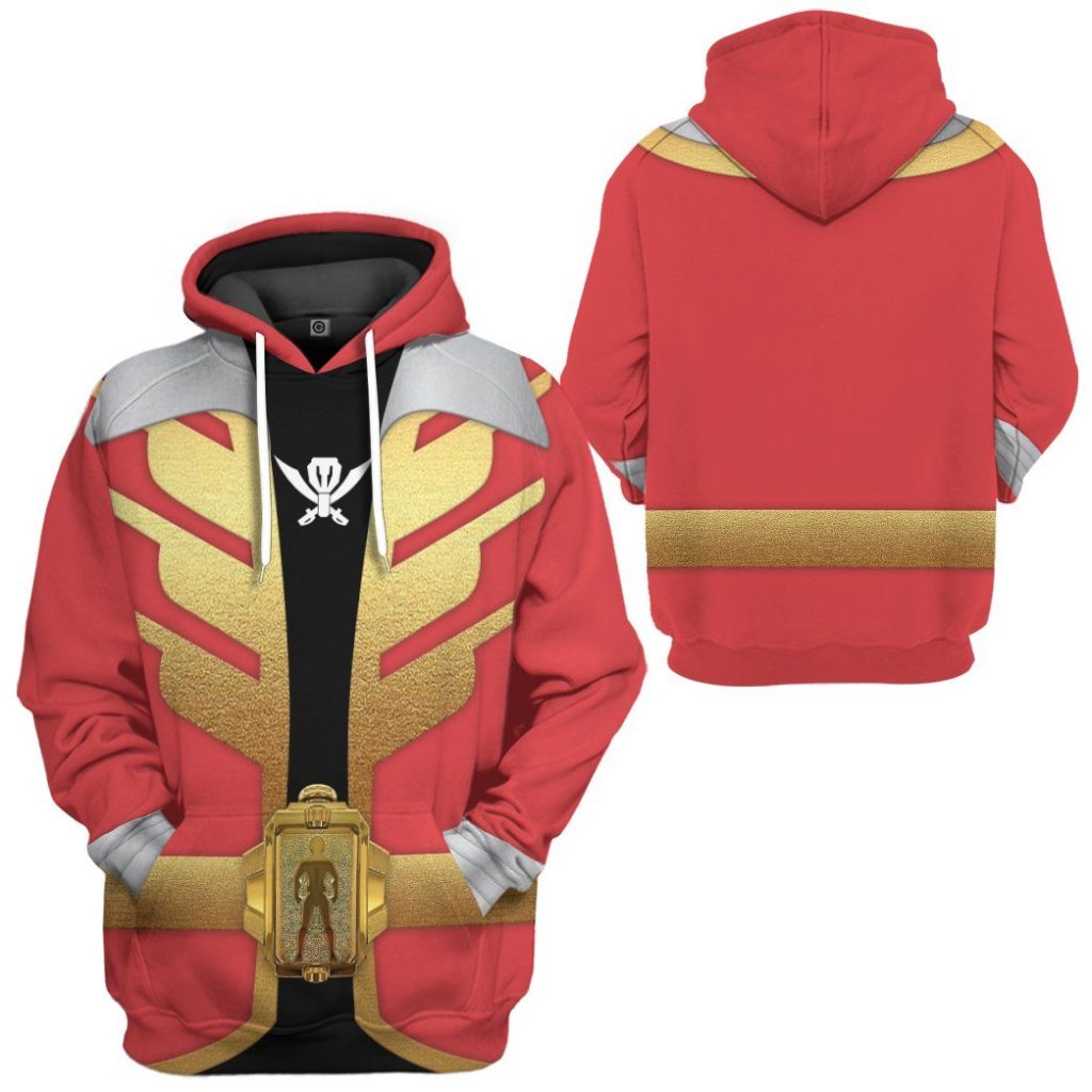 gearhumans 3d power rangers megaforce red ranger custom tshirt hoodie apparel gw05045 3d apparel 946809 - Power Rangers Mall