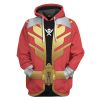 gearhumans 3d power rangers megaforce red ranger custom tshirt hoodie apparel gw05045 3d apparel hoodie s 870032 - Power Rangers Mall