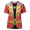 gearhumans 3d power rangers megaforce red ranger custom tshirt hoodie apparel gw05045 3d apparel t shirt s 963246 - Power Rangers Mall
