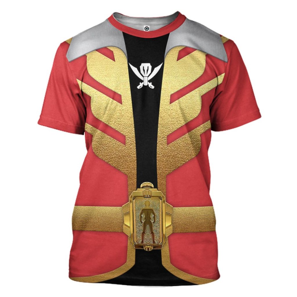 gearhumans 3d power rangers megaforce red ranger custom tshirt hoodie apparel gw05045 3d apparel t shirt s 963246 - Power Rangers Mall