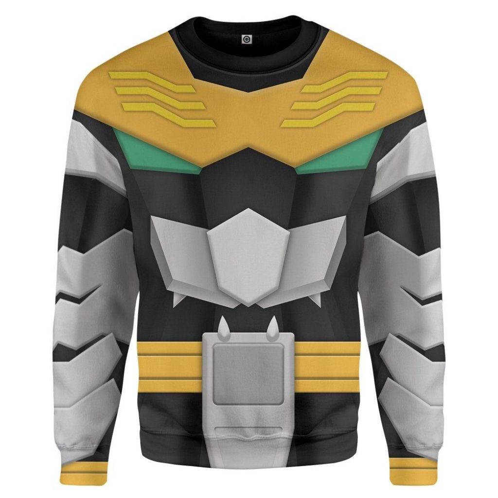 gearhumans 3d power rangers megaforce robo knight custom tshirt hoodie apparel gw05047 3d apparel long sleeve s 899061 - Power Rangers Mall