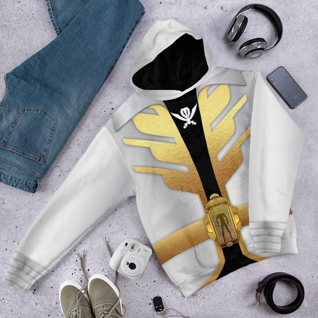 gearhumans 3d power rangers megaforce silver ranger custom tshirt hoodie apparel gw05041 3d apparel 145406 - Power Rangers Mall