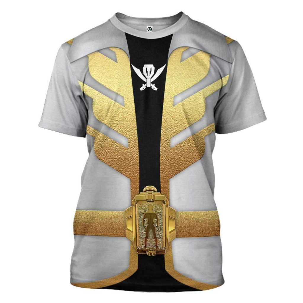 gearhumans 3d power rangers megaforce silver ranger custom tshirt hoodie apparel gw05041 3d apparel t shirt s 771143 - Power Rangers Mall