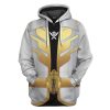 gearhumans 3d power rangers megaforce silver ranger custom tshirt hoodie apparel gw05041 3d apparel zip hoodie s 203149 - Power Rangers Mall