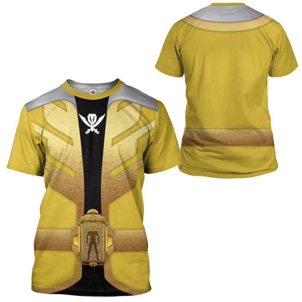 gearhumans 3d power rangers megaforce yellow ranger custom tshirt hoodie apparel gw05044 3d apparel 183786 - Power Rangers Mall