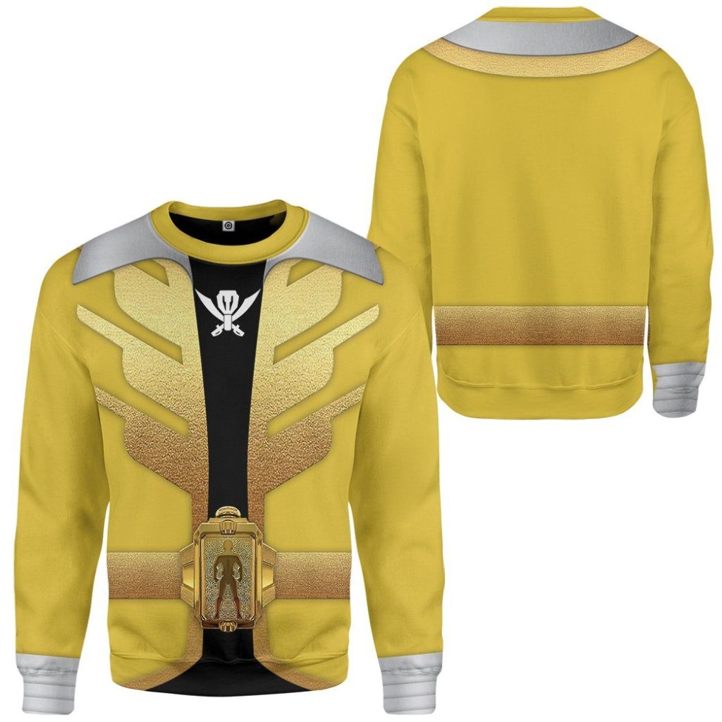 gearhumans 3d power rangers megaforce yellow ranger custom tshirt hoodie apparel gw05044 3d apparel 273583 - Power Rangers Mall