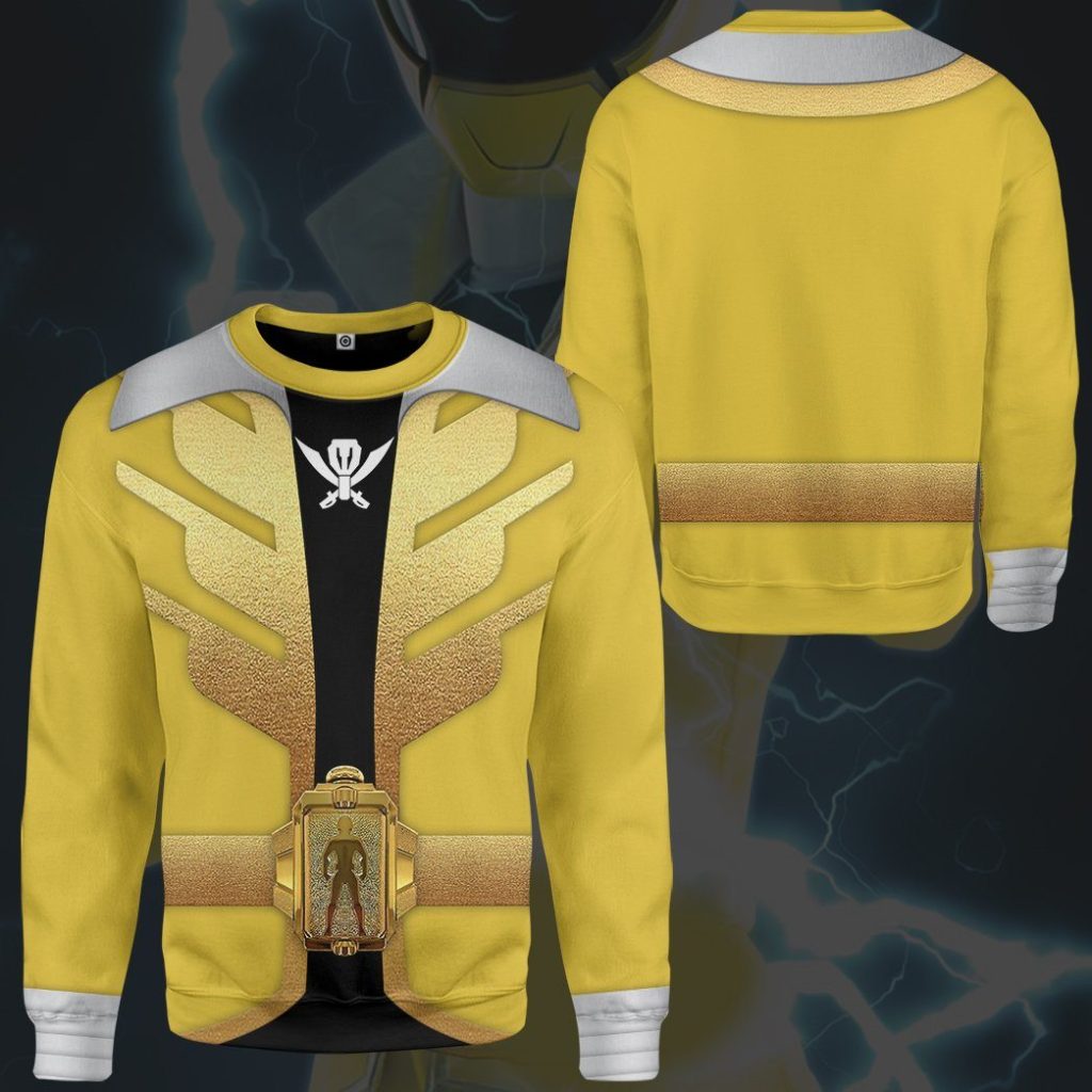 gearhumans 3d power rangers megaforce yellow ranger custom tshirt hoodie apparel gw05044 3d apparel 547256 - Power Rangers Mall
