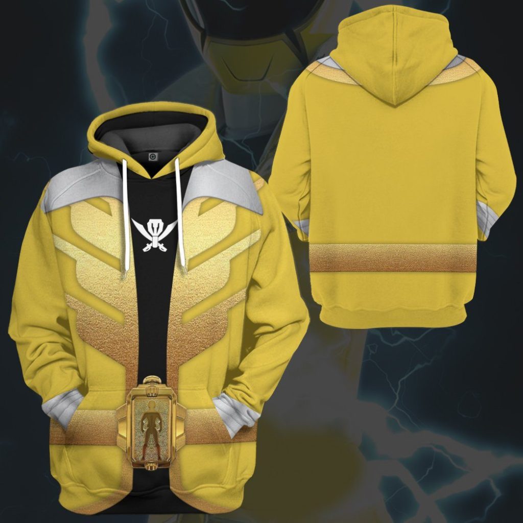 gearhumans 3d power rangers megaforce yellow ranger custom tshirt hoodie apparel gw05044 3d apparel 604688 - Power Rangers Mall
