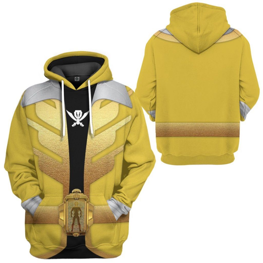gearhumans 3d power rangers megaforce yellow ranger custom tshirt hoodie apparel gw05044 3d apparel 619813 - Power Rangers Mall