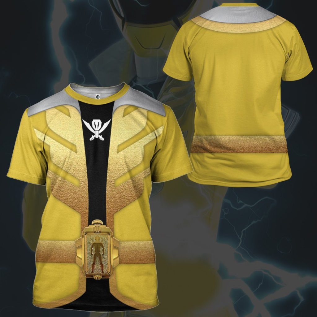 gearhumans 3d power rangers megaforce yellow ranger custom tshirt hoodie apparel gw05044 3d apparel 788401 - Power Rangers Mall