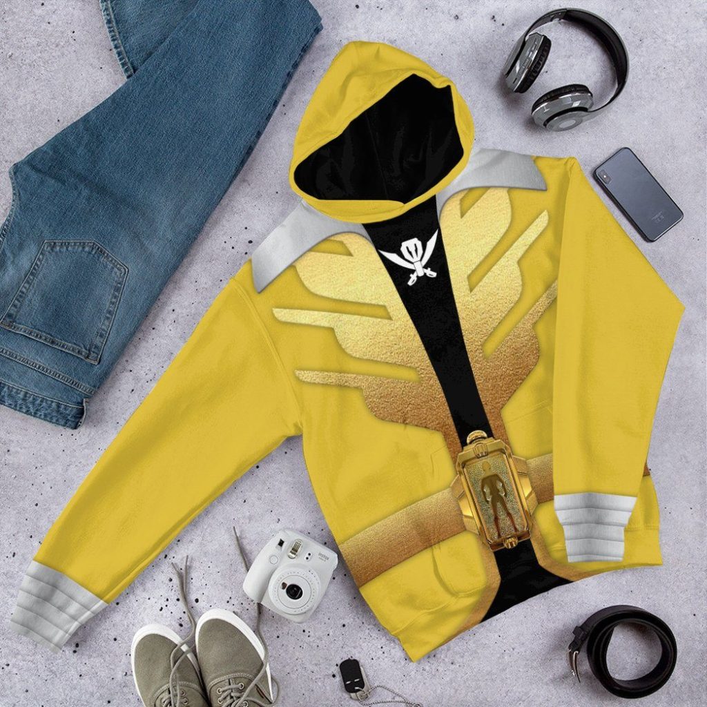 gearhumans 3d power rangers megaforce yellow ranger custom tshirt hoodie apparel gw05044 3d apparel 847859 - Power Rangers Mall