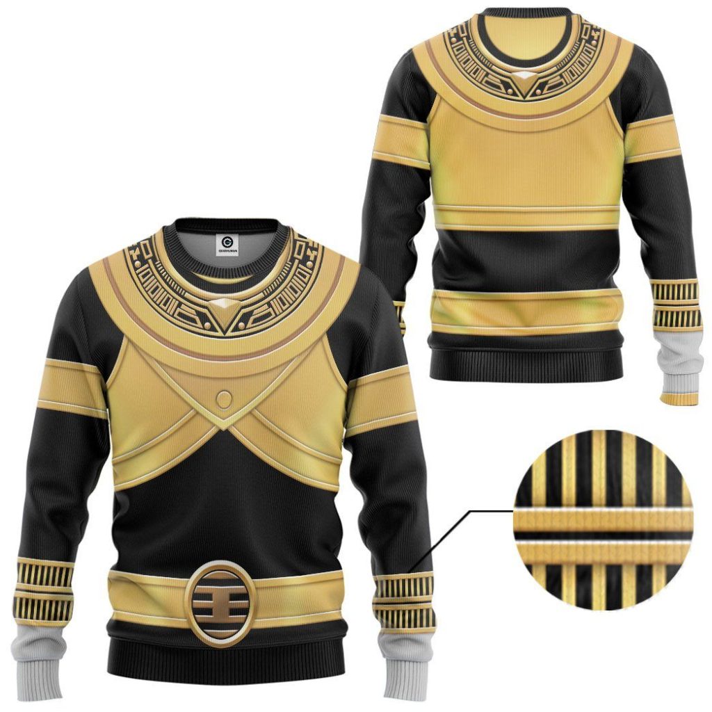gearhumans 3d power rangers zeo gold custom tshirt hoodie apparel gw010418 3d apparel long sleeve s 959328 - Power Rangers Mall
