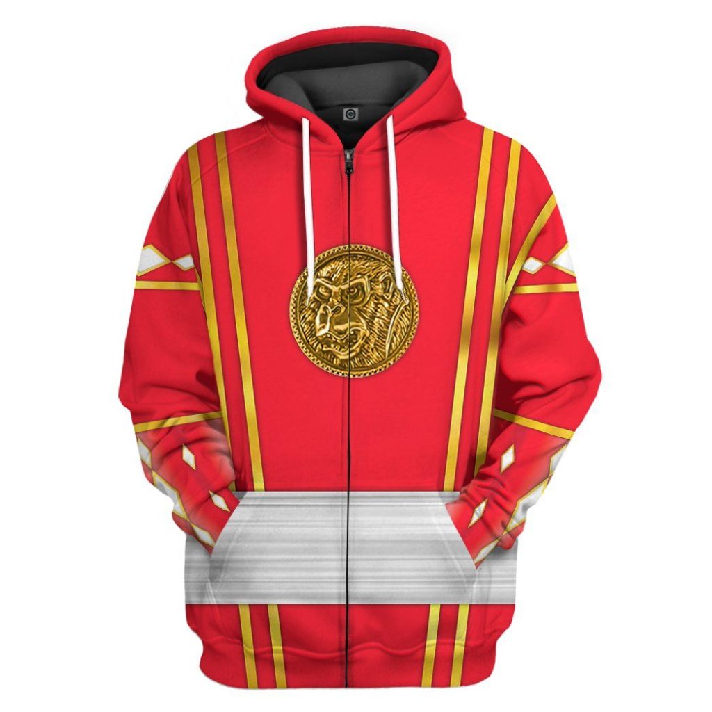 gearhumans 3d red ninja mighty morphin power rangers custom tshirt hoodie apparel gj24031 3d apparel zip hoodie s 133305 93c9827c 30a4 4578 bb30 79f302d83df3 - Power Rangers Mall