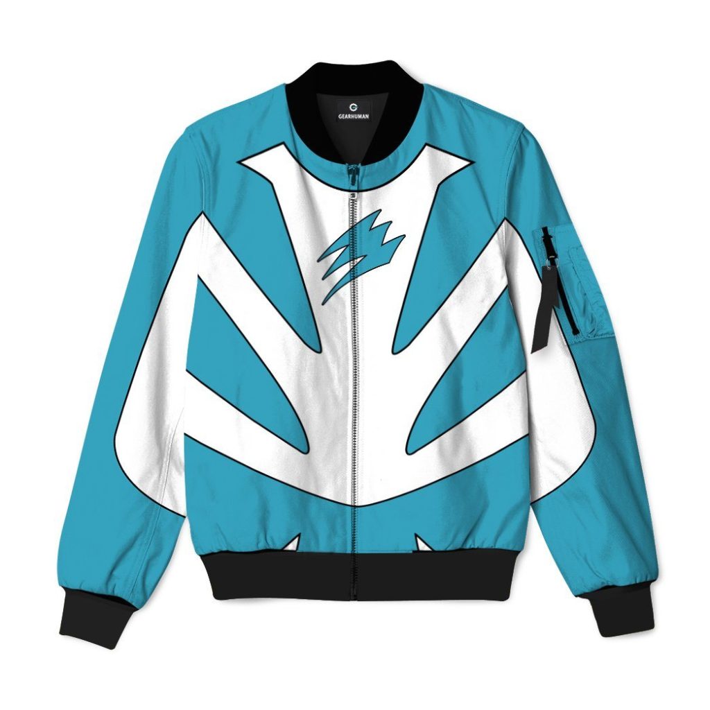 gearhumans gearhuman 3d jungle fury shark power ranger bomber gb190114 bomber jacket bomber s 774217 - Power Rangers Mall