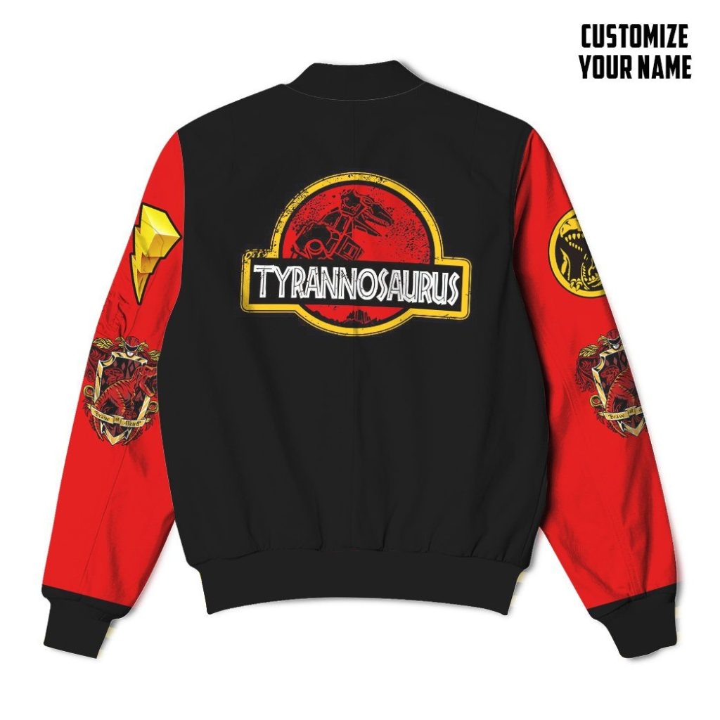 gearhumans gearhuman 3d mighty morphin power ranger red custom name bomber gk190118 bomber 812117 - Power Rangers Mall