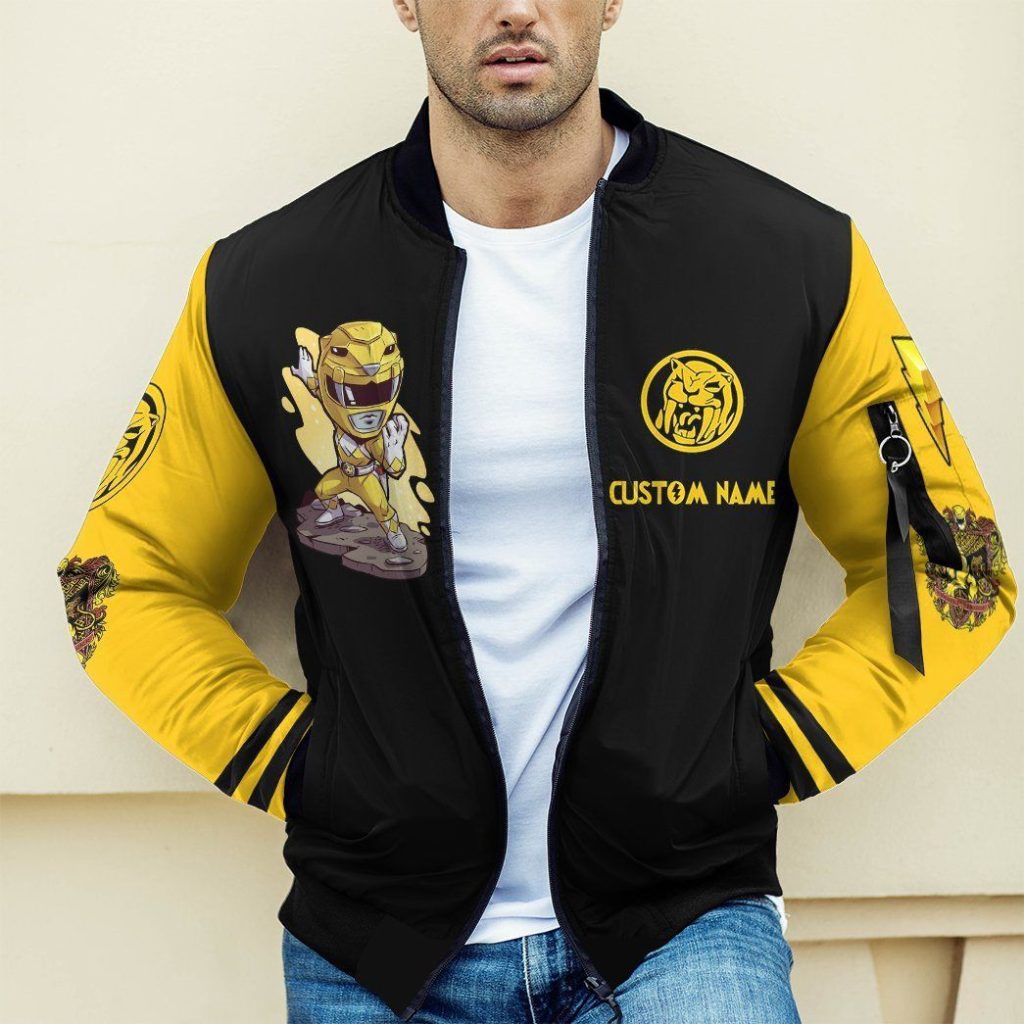 gearhumans gearhuman 3d mighty morphin power ranger yellow custom name bomber gk120112 bomber 324488 62168bbb 8579 4ea1 8ac8 5de1c9b74b87 - Power Rangers Mall