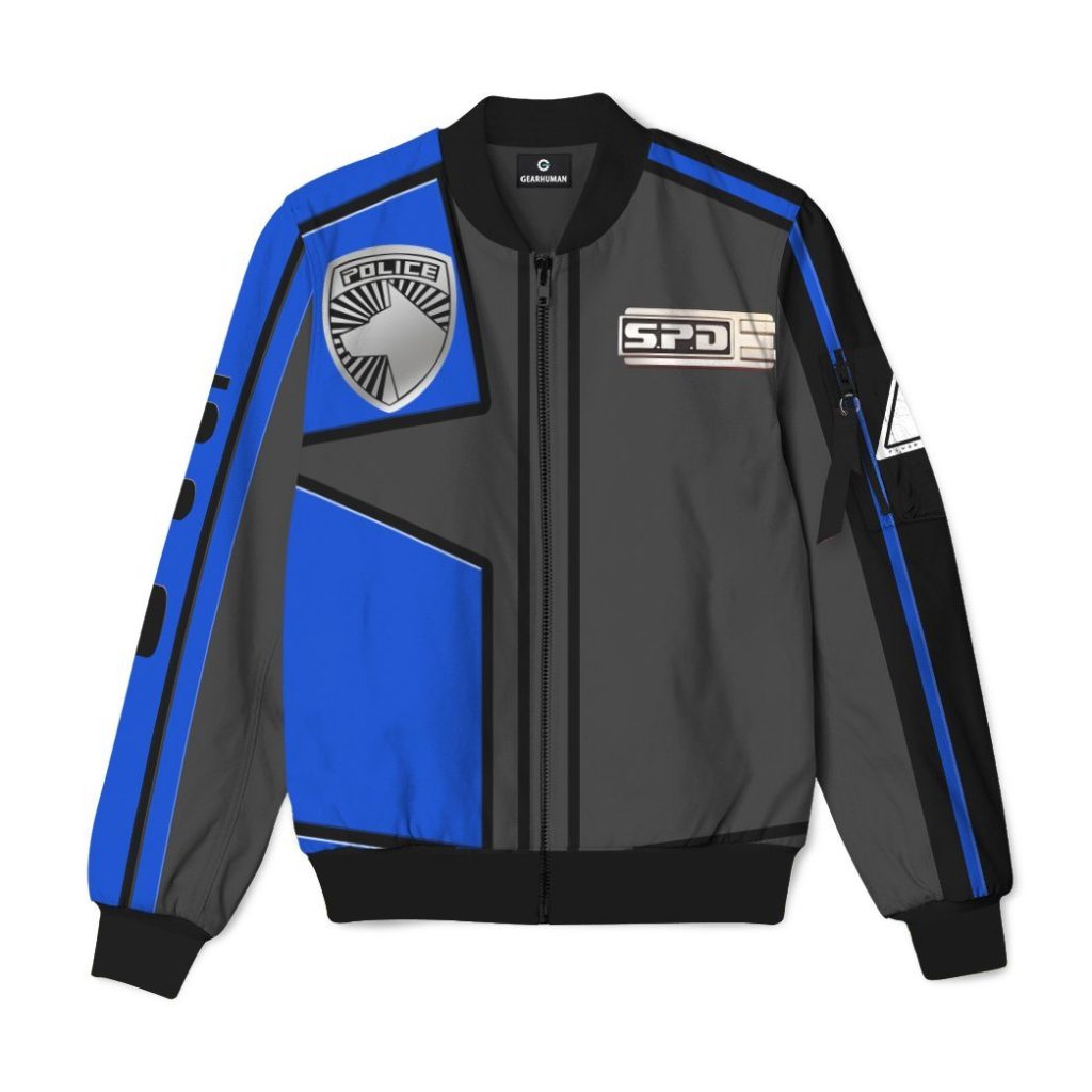 gearhumans gearhuman 3d power rangers spd blue uniform bomber gb220219 bomber jacket bomber s 491400 dcb9b316 28ac 427e a719 04f4aaf7e33d - Power Rangers Mall