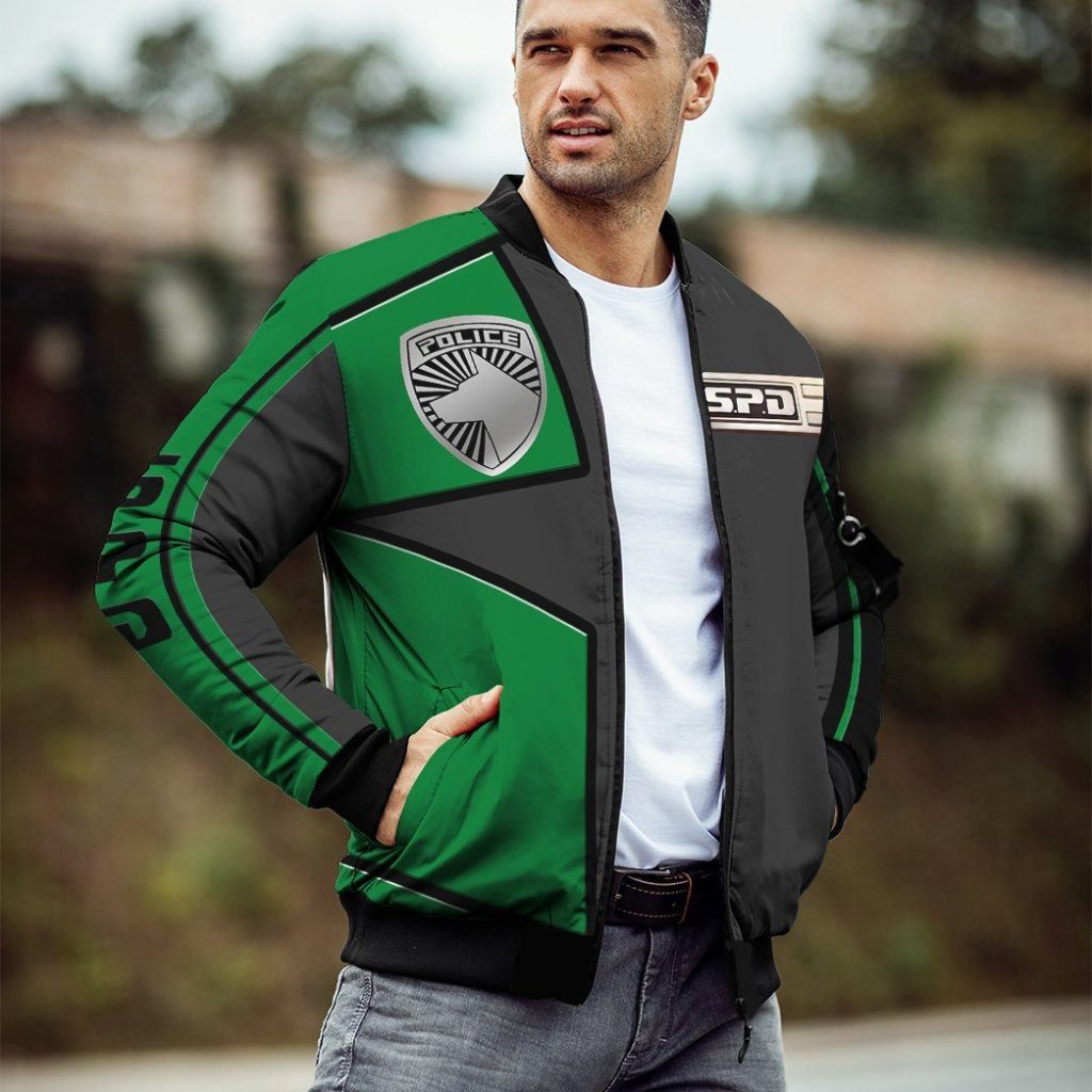 gearhumans gearhuman 3d power rangers spd green uniform bomber gb220214 bomber 737873 f16bc9ed 42db 49ee 8fbb 136a698dc633 - Power Rangers Mall