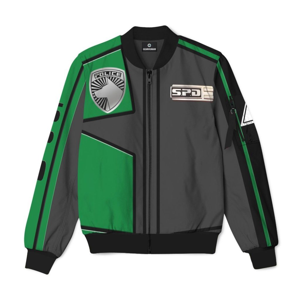 gearhumans gearhuman 3d power rangers spd green uniform bomber gb220214 bomber jacket bomber s 988194 cbbc3b73 cb9c 4bee ba52 471e7812dba5 - Power Rangers Mall