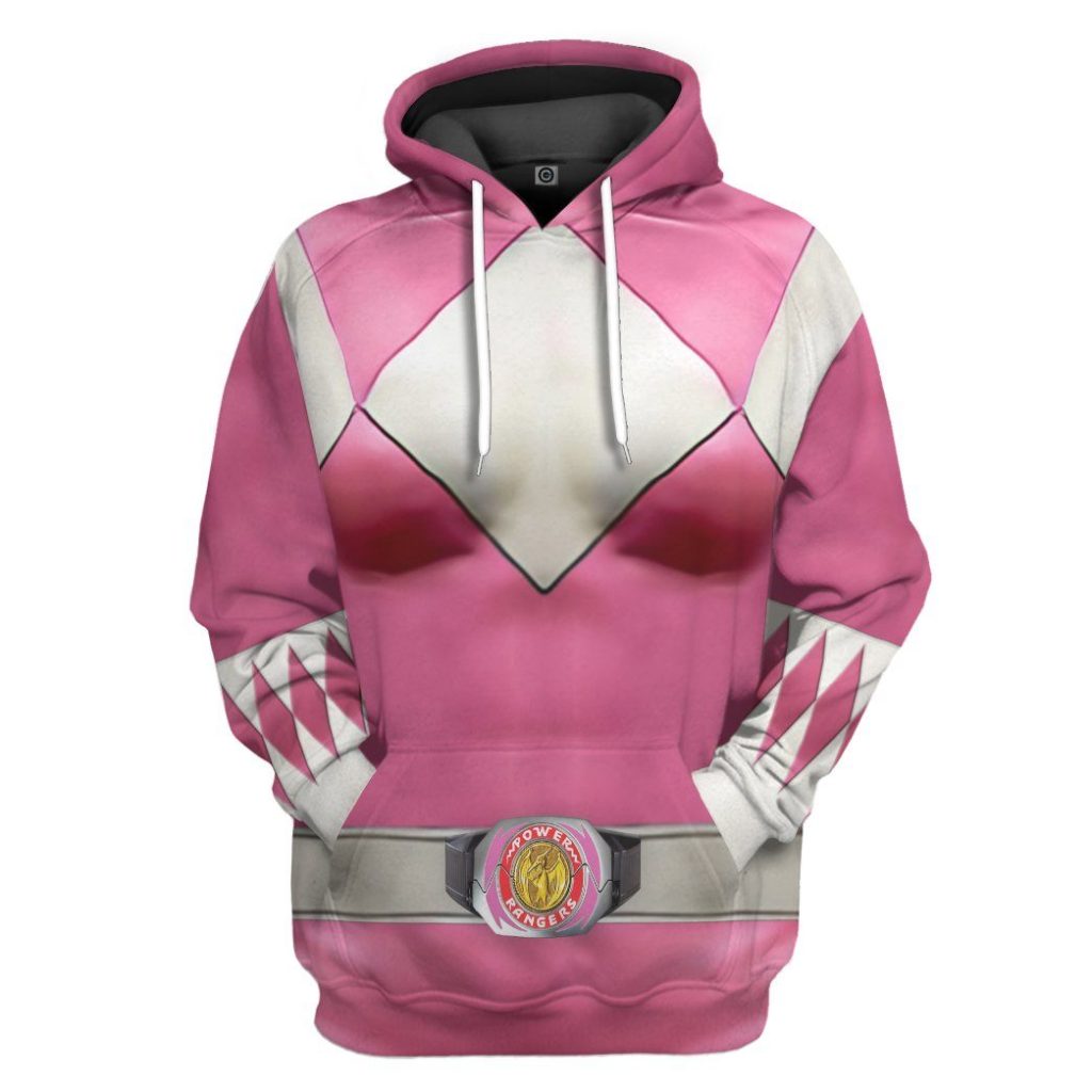 gearhumans mighty morphin pink power rangers custom hoodie apparel gn25092 3d apparel hoodie s 577880 - Power Rangers Mall