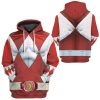 gearhumans mighty morphin red power rangers custom hoodie apparel gn25097 3d apparel 754552 - Power Rangers Mall