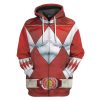 gearhumans mighty morphin red power rangers custom hoodie apparel gn25097 3d apparel zip hoodie s 443391 - Power Rangers Mall