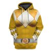gearhumans mighty morphin yellow power rangers custom hoodie apparel gn25095 3d apparel hoodie s 546217 - Power Rangers Mall