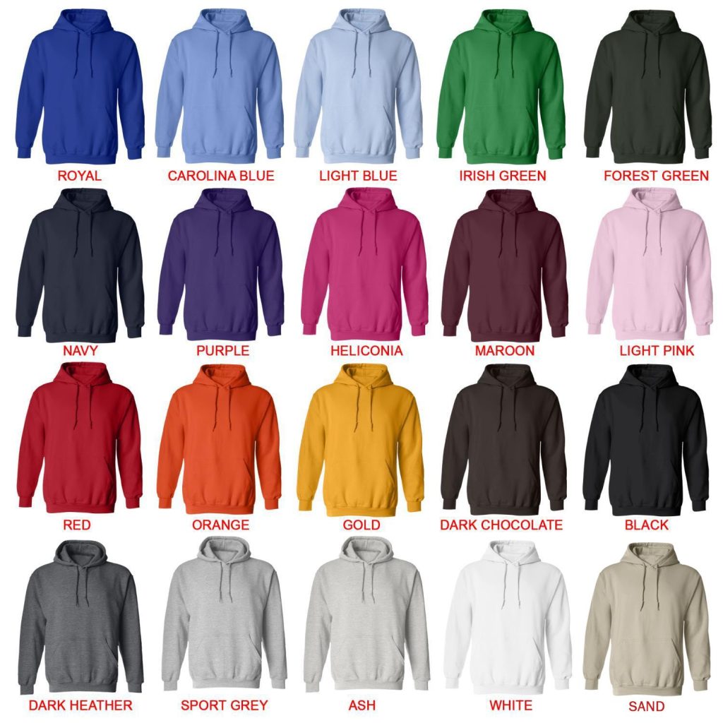 hoodie color chart - Power Rangers Mall