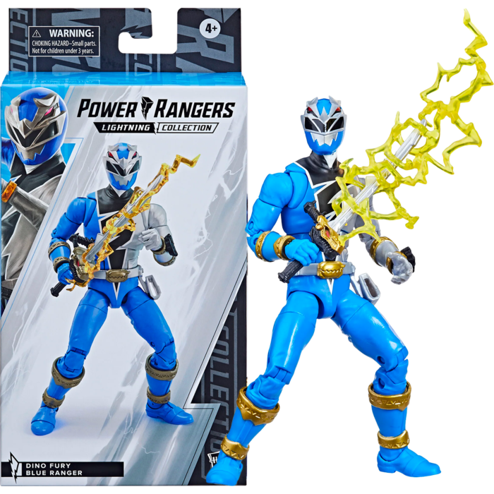 Power Rangers Dino Furry Blue Ranger 6INCHES Action Figure