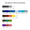 tank top color chart - Power Rangers Mall