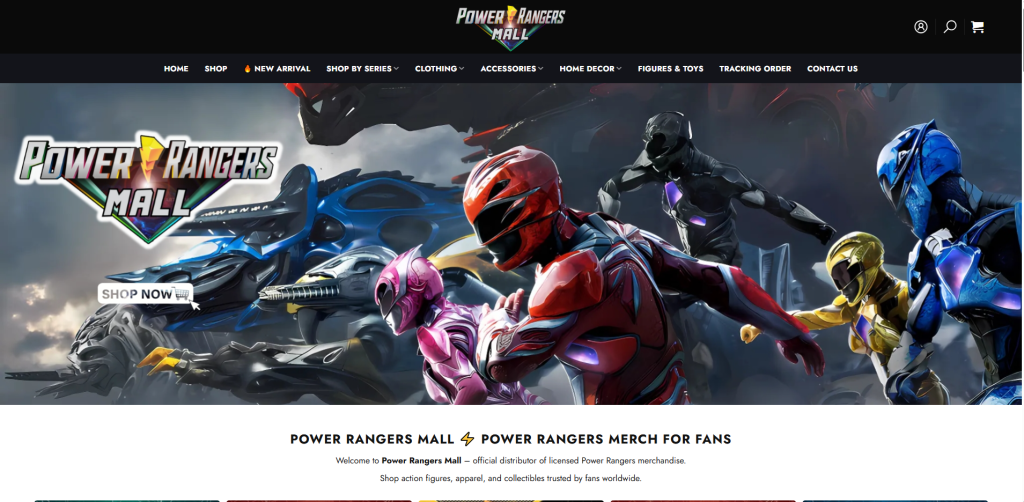 What you can find at Power Rangers Mall - Bob's Burgers Store