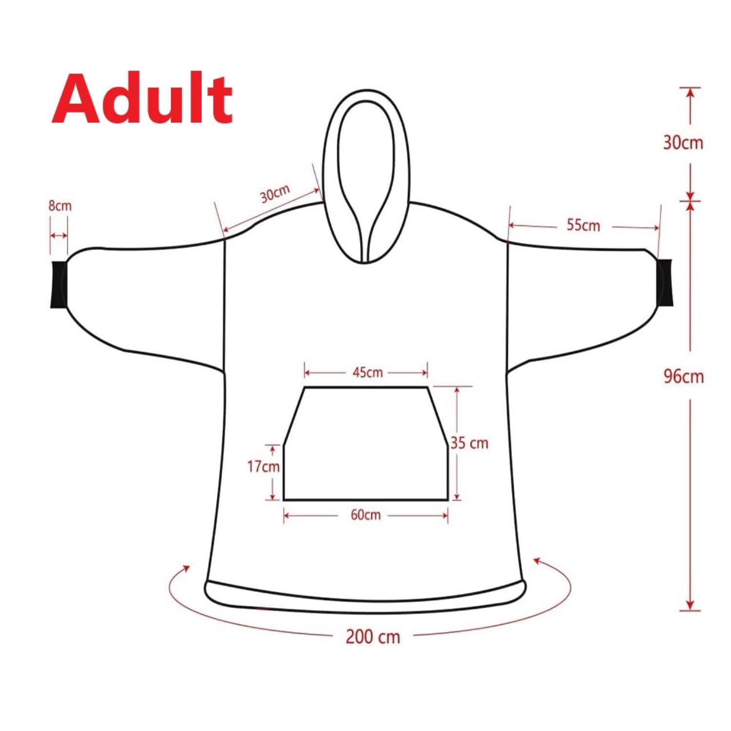 snug hoodie adult size chart 1 - Power Rangers Mall